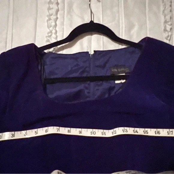 Vintage Royal Blue Velvet Dress by Late Edition Limited Size Medium - Picture 4 of 5